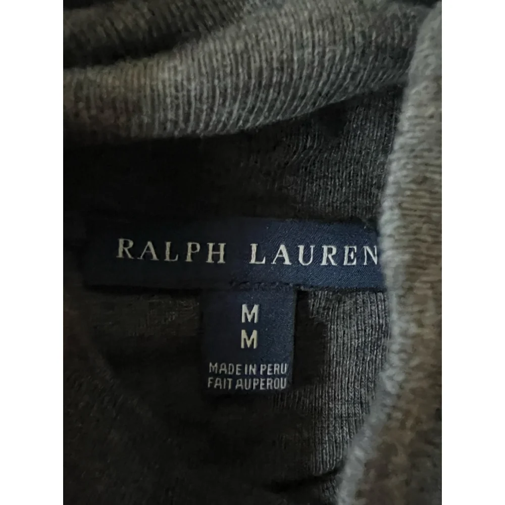 Ralph Lauren Gray Long Sleeve Tissue Turtleneck Tee M - Picture 4 of 6